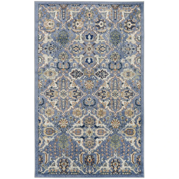 Nourison Allur Light Blue ALR03 4 ft. X 6 ft. Rectangle Rug