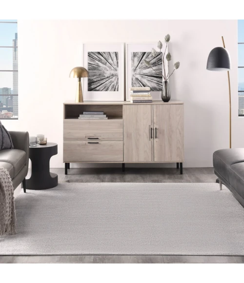 Nourison Essentials Area Rug NRE01-Silver Grey
