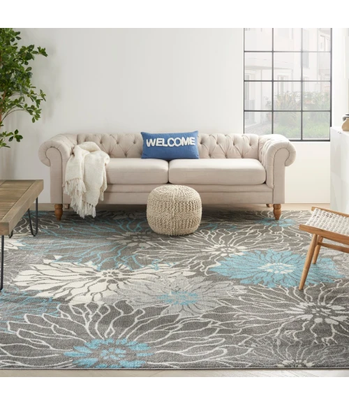 Nourison Passion Area Rug PSN17-Charcoal/Blue