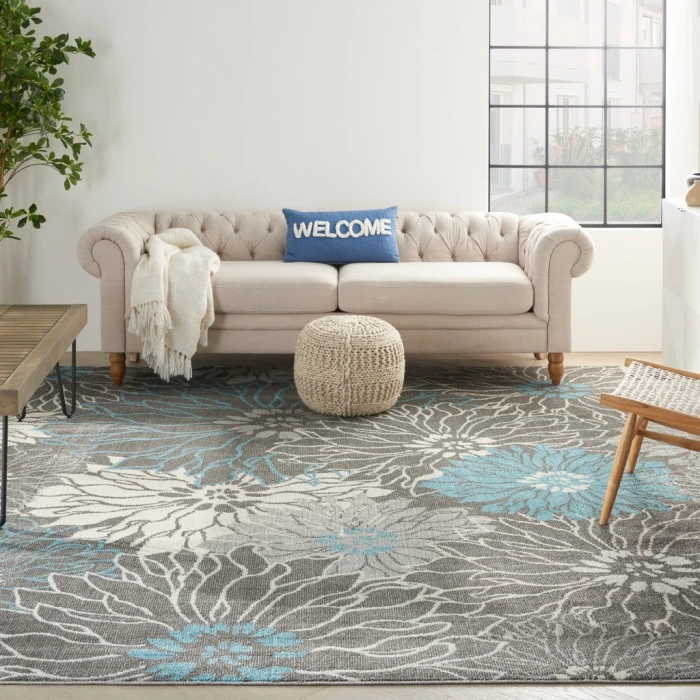 Nourison Passion Area Rug PSN17-Charcoal/Blue