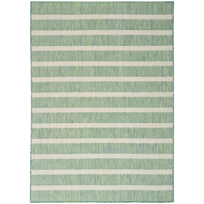 Nourison Positano Blue Green Ivory POS03 7 ft. X 10 ft. Rect. Rug