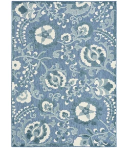 Nourison Home Aloha ALH17 Blue 5 ft. 3 in. X 7 ft. 5 in. Area Rug