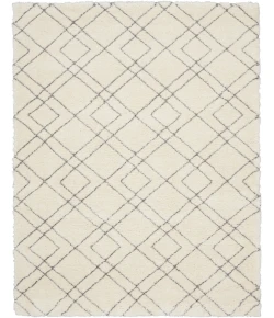 Nourison Home Dreamy Shag Cream / Ivory DRS07 7ft.10in. x 9ft.10in. Rect. Rug