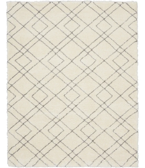 Nourison Home Dreamy Shag Cream / Ivory DRS07 7ft.10in. x 9ft.10in. Rect. Rug
