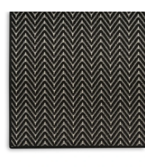 Nourison Horizon Indoor/Outdoor Black HOZ02 6 ft. X 9 ft. Rect. Rug