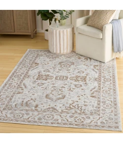 Nourison Home Astra Machine Washable ASW20 Grey 4 ft. X 6 ft. Area Rug