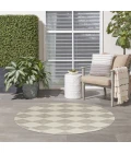 Nourison Positano Light Grey POS04 5ft. Round Rug