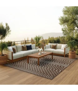 Nourison Home Positano POS02 Natural 6 ft. X 9 ft. Area Rug