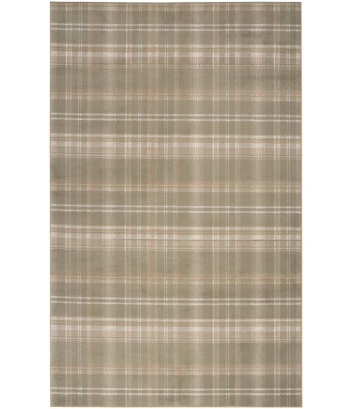 Nourison Grafix Olive GRF03 7 ft. 10 in. X 9 ft. 10 in. Rectangle Rug