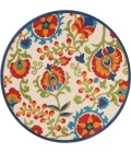 Nourison Aloha Round Area Rug ALH17-Multicolor