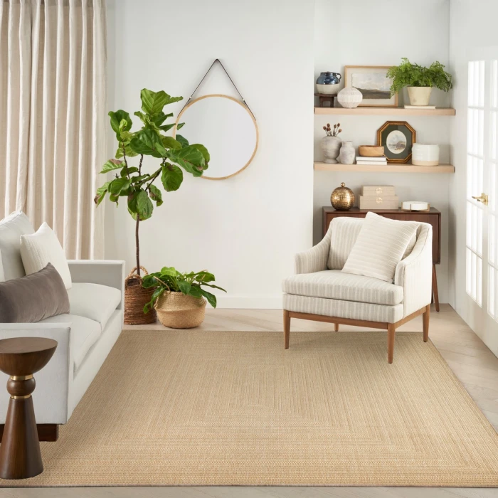 Nourison Tulum Taupe Ivory TLM04 10 ft. X 14 ft. Rect. Rug