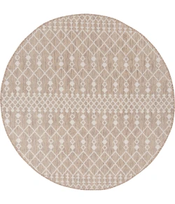 Nourison Positano Beige POS02 4ft. Round Rug