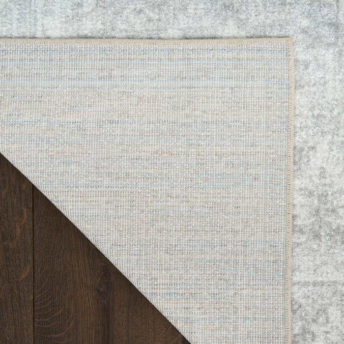Nourison Astra Machine Washable Light Grey ASW11 9 ft. X 12 ft. Rect. Rug
