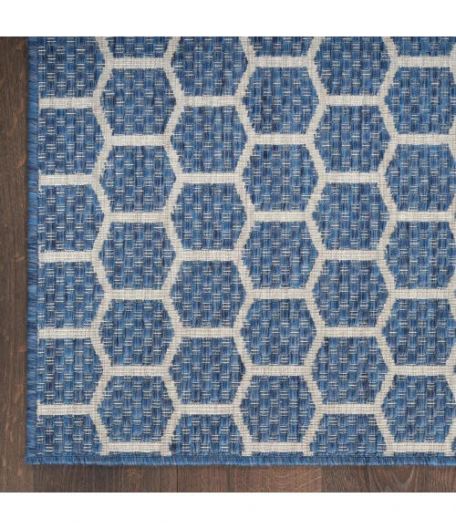 Nourison Twist Reversible Blue TWS01 4 ft. X 6 ft. Rect. Rug