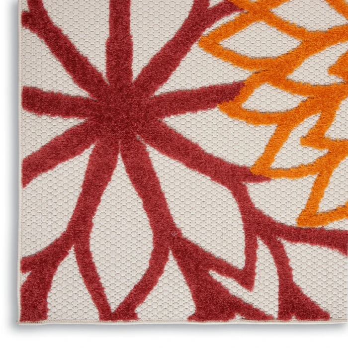 Nourison Aloha Area Rug ALH05-Red Multi Colored