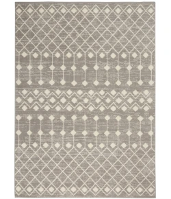 Nourison Home Grafix GRF37 Grey 3 ft. 9 in. X 5 ft. 9 in. Area Rug