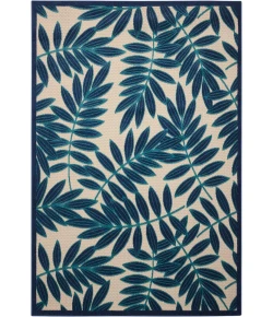 Nourison Home Aloha ALH18 Navy 5 ft. 3 in. X 7 ft. 5 in. Area Rug