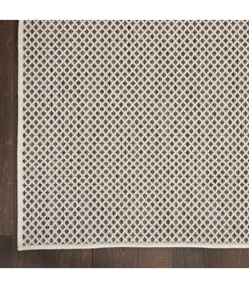 Nourison Courtyard Area Rug COU01-Ivory Charcoal