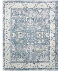 Nourison Home Astra Machine Washable ASW20 Blue 7 ft. 10 in. X 10 ft. Area Rug