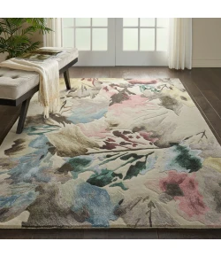 Nourison Home Prismatic PRS15 Beige Multicolor 5 ft. 6 in. X 7 ft. 5 in. Area Rug