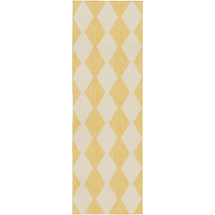 Nourison Positano Yellow POS04 2ft.2in. x 12ft. Rect. Rug