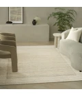 Calvin Klein CK082 Ridge Cream / Ivory RDG01 7ft.9in. x 9ft.9in. Rect. Rug