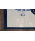 Nourison Aloha Navy Blue ALH27 2 ft. 3 in. X 8 ft. Rectangle Rug