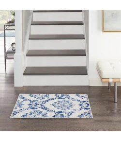 Nourison Home Whimsicle WHS01 Ivory Navy 2 ft. X 3 ft. Area Rug