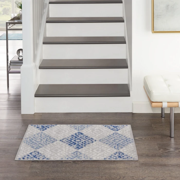 Nourison Whimsicle Area Rug WHS18-Grey Blue