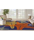 Nourison Aloha Blue Multicolor ALH28 9 ft. X 12 ft. Rectangle Rug