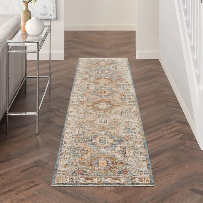 Nourison Sahar Blue SHR01 10 ft. Rect. Rug