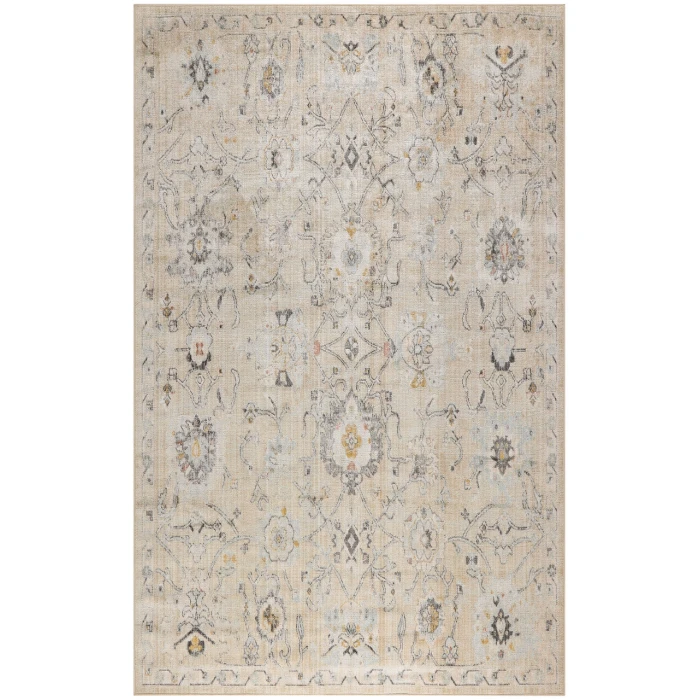 Nourison Oushak Home Cream OUS01 8 ft. X 9 ft. 10 in. Rectangle Rug