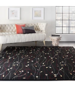 Nourison Home Grafix GRF15 Black 7 ft. 10 in. X 9 ft. 10 in. Area Rug