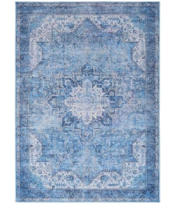Nourison Home Nourison Washables NWB15 Blue 5 ft. 2 in. X 7 ft. Area Rug
