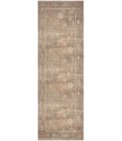 Nourison Home Vintage Washables VWS09 Taupe Multicolor 2 ft. X 6 ft. Area Rug