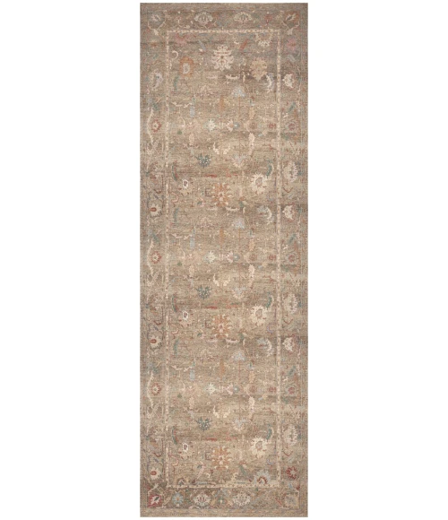 Nourison Vintage Washables Taupe Multicolor VWS09 2 ft. X 6 ft. Rect. Rug