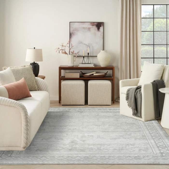 Nourison Dekor Grey DEK01 7 ft. 10 in. X 9 ft. 10 in. Rect. Rug