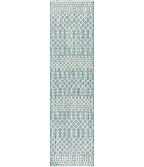 Nourison Positano Aqua POS02 2 ft. 2 in. X 8 ft. Rect. Rug