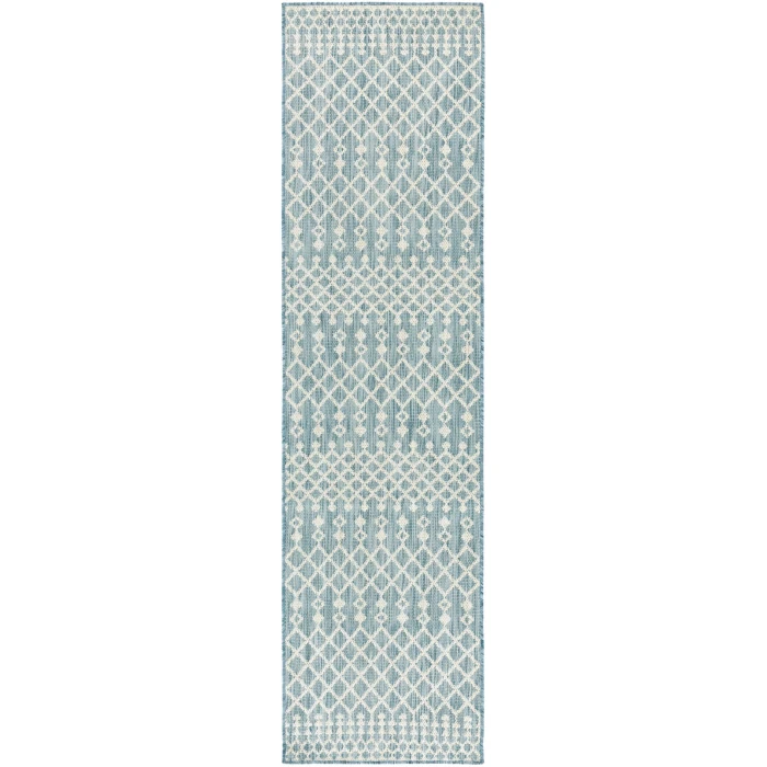 Nourison Positano Aqua POS02 2 ft. 2 in. X 8 ft. Rect. Rug