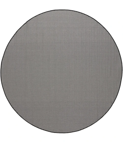 Nourison Home Courtyard Black COU01 8ft. x Round Round Rug