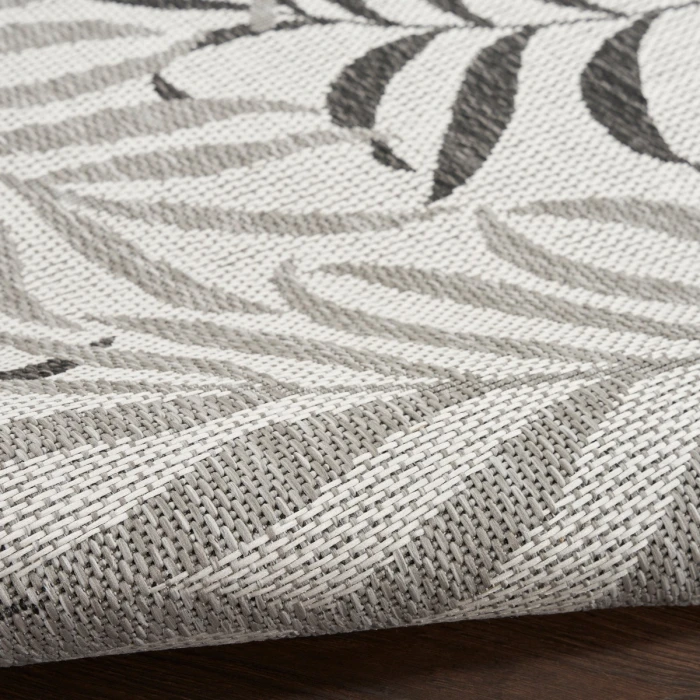Nourison Garden Oasis Grey GOA01 2 ft. X 4 ft. Rect. Rug