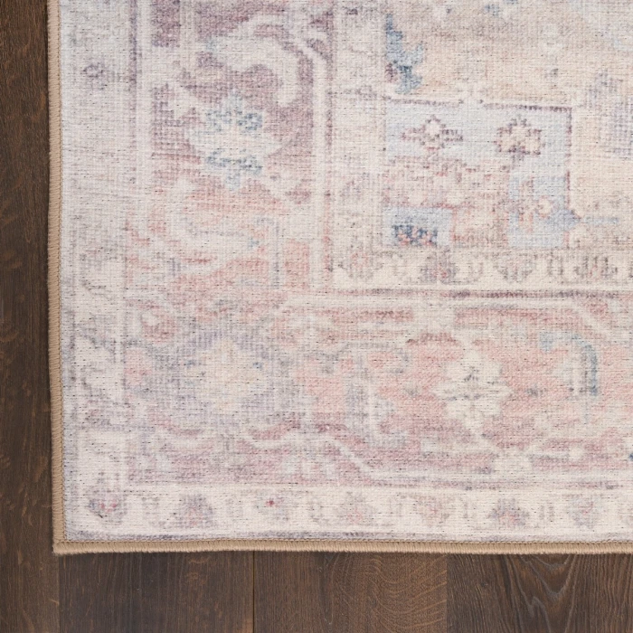Nourison Vintage Washables Light Blue VWS07 5 ft. 3 in. X 7 ft. 3 in. Rect. Rug