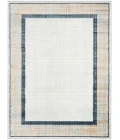 Nourison Dekor Grey Navy DEK06 5 ft. 3 in. X 7 ft. Rect. Rug