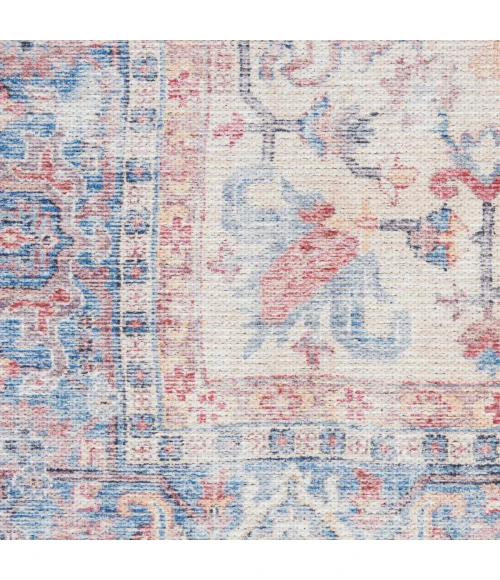 Nicole Curtis Machine Washable Series 1 Area Rug SR104 Blue/Multi 2' x 4'