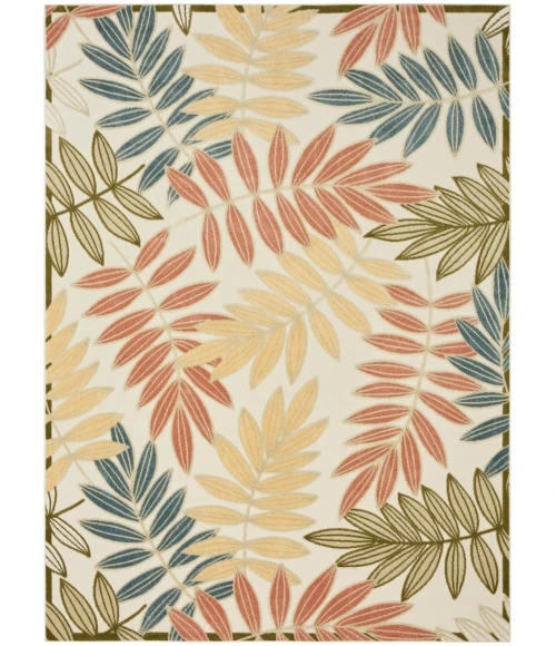 Nourison Aloha Ivory Rose ALH18 7 ft. 10 in. X 10 ft. 6 in. Rect. Rug