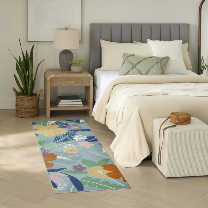 Nourison Home Suncoast Blue SNC01 2ft. x 6ft. Rect. Rug