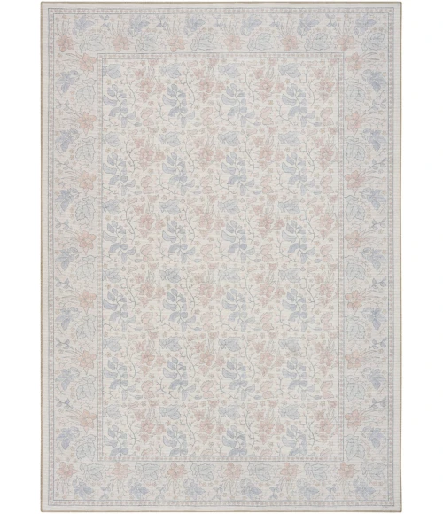 Nourison Home Botanical Washables Cream / Ivory BOT03 7ft.6in. x 9ft.10in. Rect. Rug