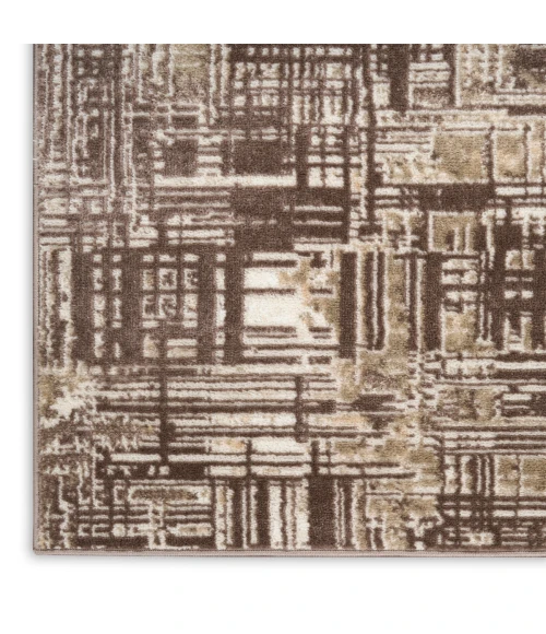 Nourison Dekor Brown DEK11 2 ft. x 4 ft. Rect. Rug