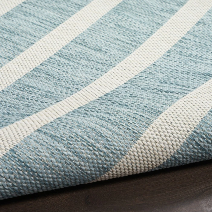 Nourison Positano Aqua Ivory POS03 12ft. x 15ft. Rect. Rug