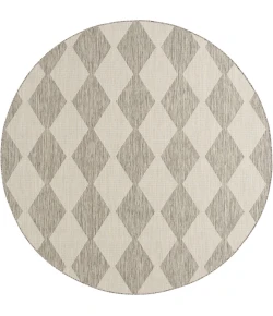 Nourison Positano Light Grey POS04 5ft. Round Rug